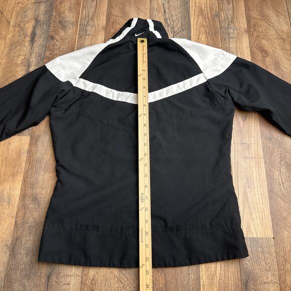 Vintage Nike Soccer Jacket Women's Small Black Athletic Training Fitness 6542 - Picture 10 of 14